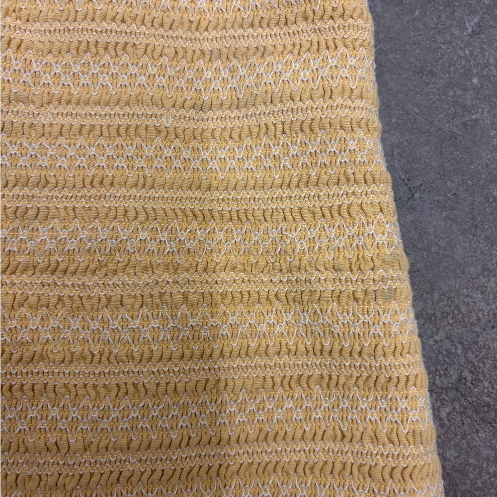 American eagle rushed Yellow Ruffle Dress - Picture 3 of 9
